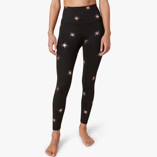 Beyond Yoga High Wasted Midi Legging Silverberry Bloom - Large