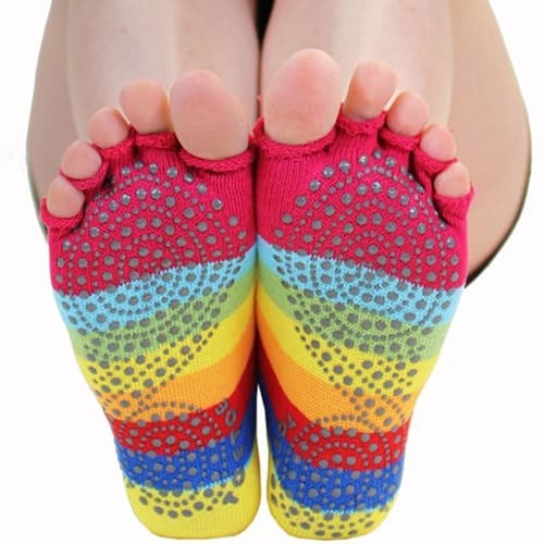 TOETOE® Socks - Anti-Slip Sole Open Toe Heel Toe Socks Orange