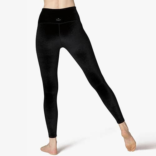 Beyond Yoga Velvet Motion High Waisted Midi Legging Black Velvet